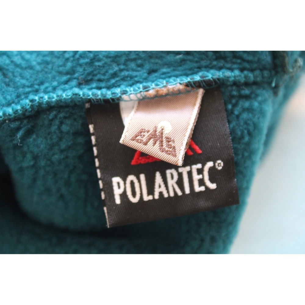 Vtg EMS OS Teal Polartec Fleece Beanie Hat Winter Warm Gorpcore Skull Cap - Picture 2 of 4